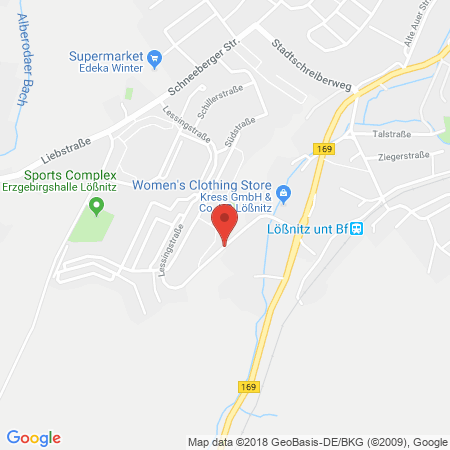 Position der Autogas-Tankstelle: PINOIL Service Station in 08294, Lößnitz
