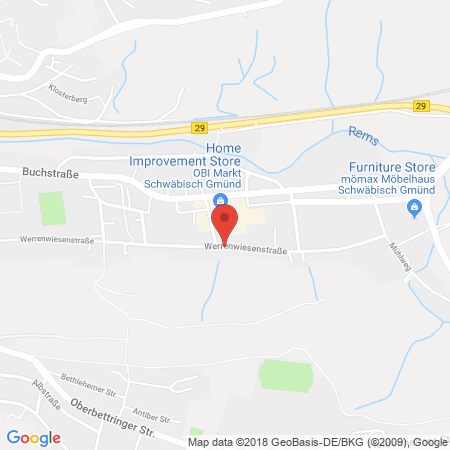 Standort der Autogas Tankstelle: Autohaus ACC GmbH in 73525, Schwäbisch-Gmünd