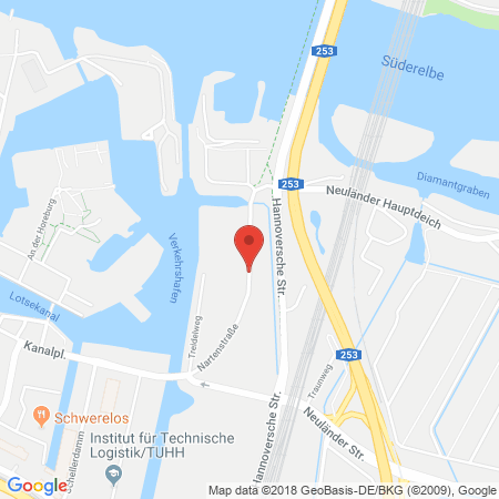 Standort der Autogas Tankstelle: Hoyer Tank-Treff Harburg in 21079, Hamburg-Harburg