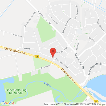 Standort der Autogas Tankstelle: Tankstelle Reinhard Gosejohann in 33106, Paderborn-Sande
