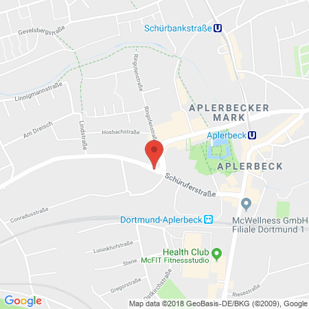 Position der Autogas-Tankstelle: Star Tankstelle in 44287, Dortmund