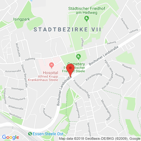 Position der Autogas-Tankstelle: Star Tankstelle Christopher Scholand in 45276, Essen-Steele