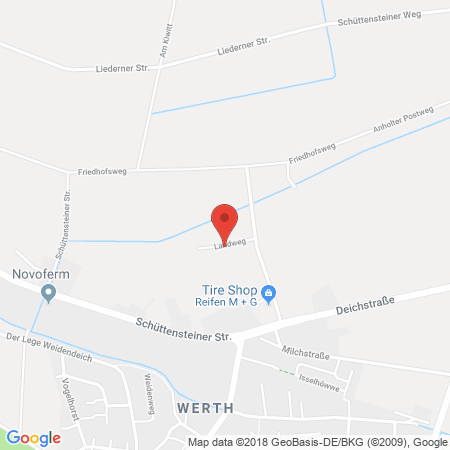 Standort der Autogas Tankstelle: Reifen M+G/Optigas (Tankautomat) in 46419, Isselburg-Werth