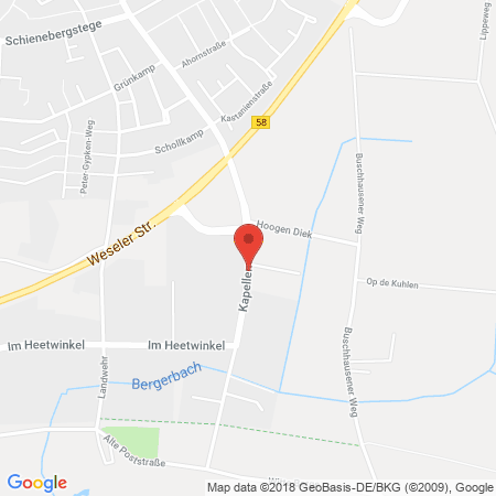 Position der Autogas-Tankstelle: B & S Petroleum GbR am Autohaus Fasselt (Tankautomat) in 46514, Schermbeck