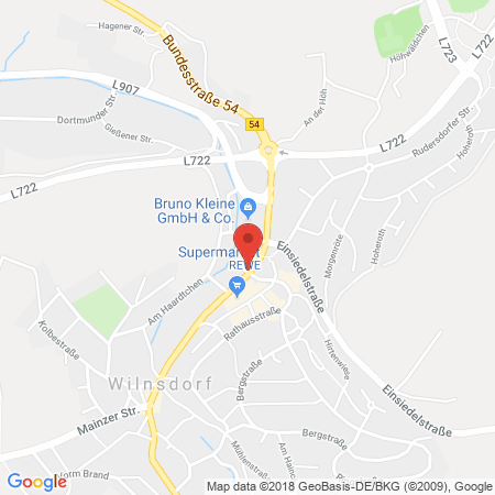 Standort der Autogas Tankstelle: Esso Tankstelle Gregor Wagener in 57234, Wilnsdorf