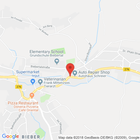 Standort der Autogas Tankstelle: Autohaus Schreier GmbH in 63599, Biebergemünd-Bieber