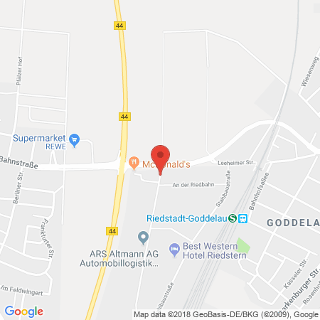 Position der Autogas-Tankstelle: TOTAL Station in 64560, Riedstadt-Goddelau