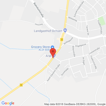 Standort der Autogas Tankstelle: Aral Tankstelle Klein & Feger GmbH in 77948, Friesenheim
