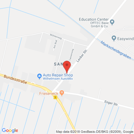Position der Autogas-Tankstelle: MC-Automobile GmbH in 25917, Achtrup