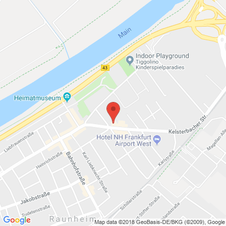 Standort der Autogas Tankstelle: JET Tankstelle in 65479, Raunheim
