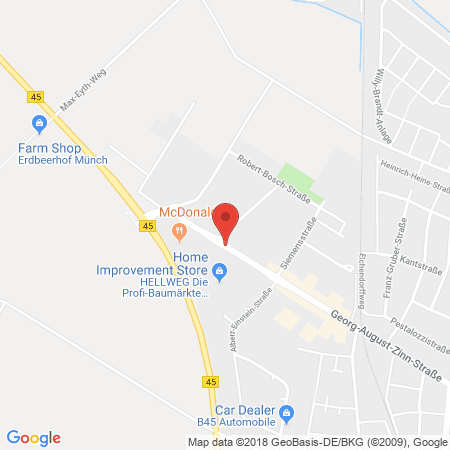 Position der Autogas-Tankstelle: JET Tankstelle in 64823, Gross Umstadt