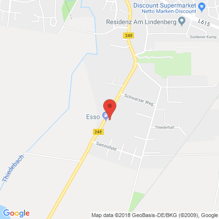 Position der Autogas-Tankstelle: KFZ Betrieb Keskin in 38239, Salzgitter-Thiede