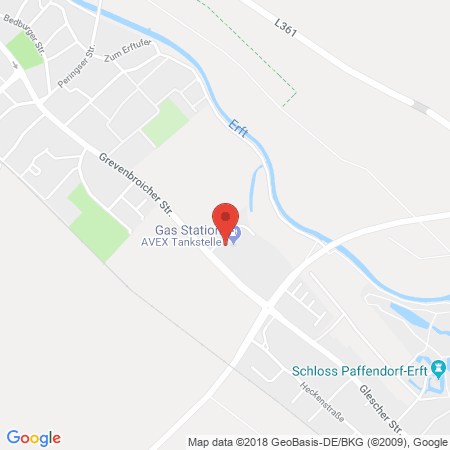 Standort der Autogas Tankstelle: AVEX Tankstelle in 50126, Bergheim