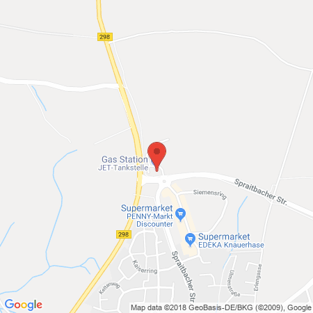 Position der Autogas-Tankstelle: Jet-Tankstelle in 73557, Mutlangen