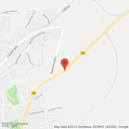 Standort der Autogas Tankstelle: ESSO Tankstelle in 99947, Bad Langensalza