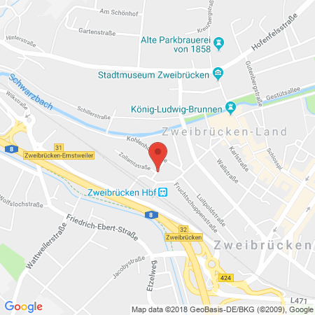 Standort der Autogas Tankstelle: AUTO-MAYER (Tankautomat) in 66482, Zweibrücken