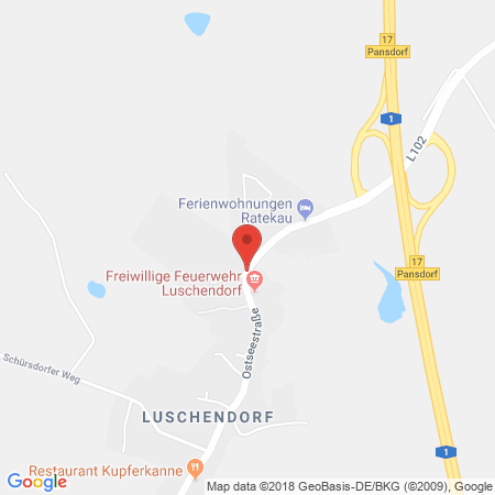 Position der Autogas-Tankstelle: Ostsee & MV Gas Flüssiggasvertrieb GmbH in 23689, Luschendorf