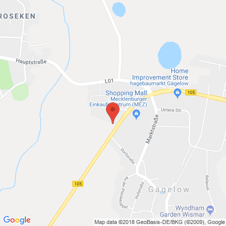 Position der Autogas-Tankstelle: HEM-Tankstelle in 23968, Gägelow