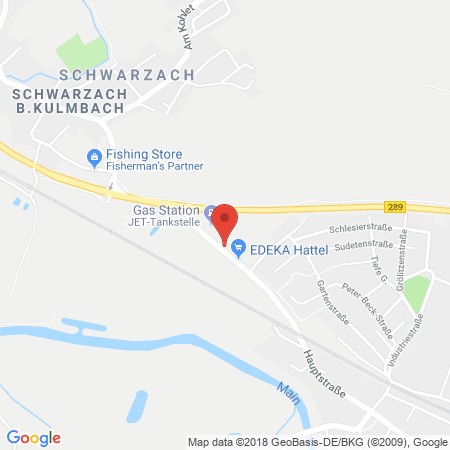 Position der Autogas-Tankstelle: Jet Tankstelle in 95336, Mainleus