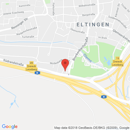 Position der Autogas-Tankstelle: Esso Station Balle in 71229, Leonberg