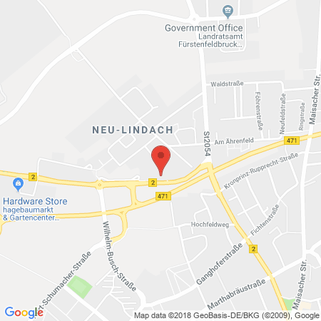 Standort der Autogas Tankstelle: Shell Station Riedl GmbH in 82256, Fürstenfeldbruck