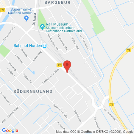 Position der Autogas-Tankstelle: Freie Tankstelle in 26506, Norden-Süderneuland