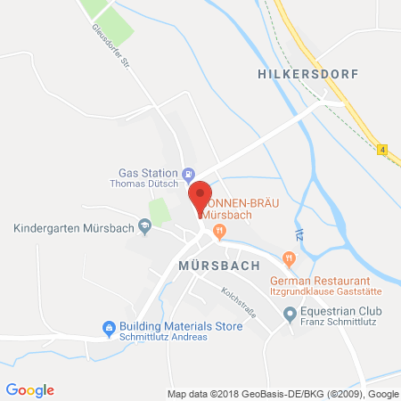 Position der Autogas-Tankstelle: Tankstelle B. & T. Dütsch in 96179, Rattelsdorf-Mürsbach