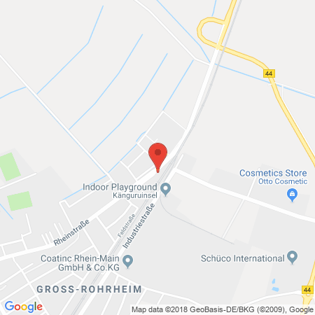 Position der Autogas-Tankstelle: BFT Tankstelle in 68649, Groß-Rohrheim