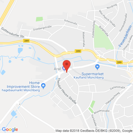 Standort der Autogas Tankstelle: ARAL Tankstelle in 95213, Münchberg