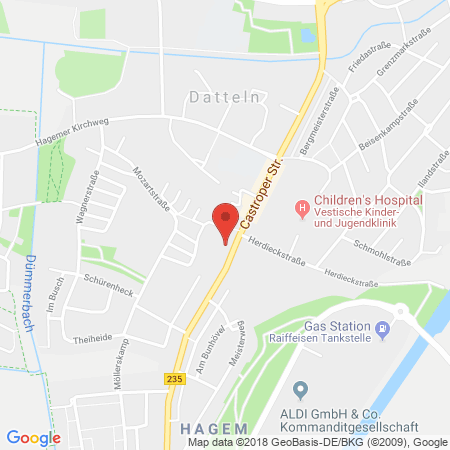 Standort der Autogas Tankstelle: GaseTeam in 45711, Datteln