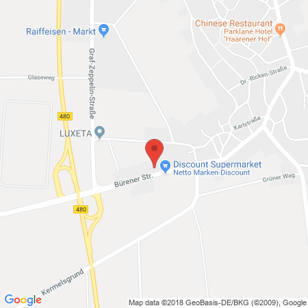 Standort der Autogas Tankstelle: Freie Tankstelle in 33181, Bad Wünnenberg-Haaren