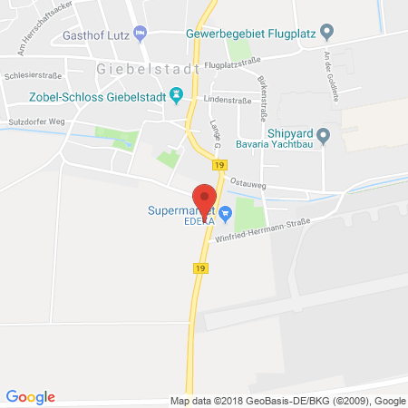 Standort der Autogas Tankstelle: Tankstelle Herm GmbH & Co. KG in 97232, Giebelstadt
