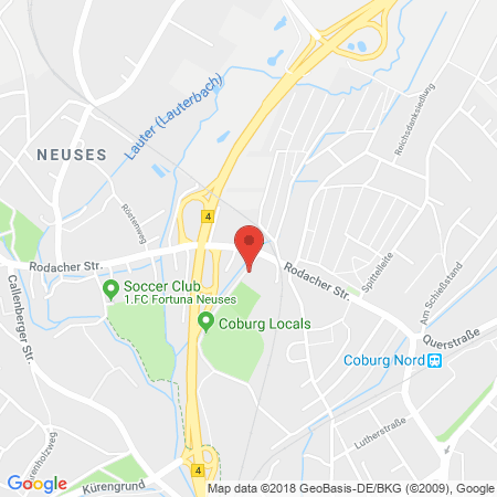 Position der Autogas-Tankstelle: Knoll Bosch-Service in 96450, Coburg