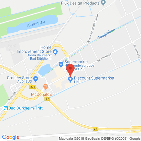 Position der Autogas-Tankstelle: bft Tankstelle in 67098, Bad Dürkheim