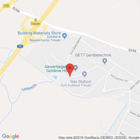 Position der Autogas-Tankstelle: Autohof Treuen in 08233, Treuen