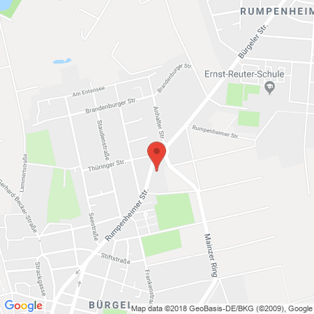 Position der Autogas-Tankstelle: bft Tankstelle Werkmann in 63075, Offenbach