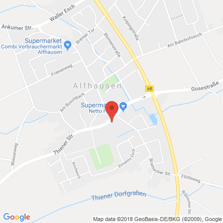 Standort der Autogas Tankstelle: Freie SD Tankstelle in 49594, Alfhausen