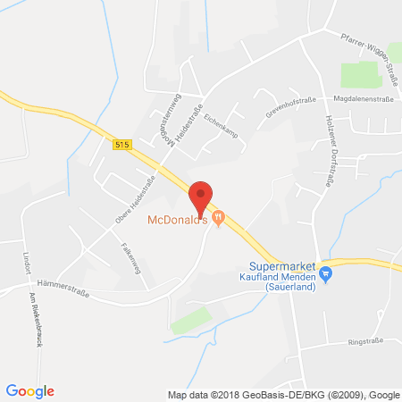 Standort der Autogas Tankstelle: HEM-Tankstelle in 58708, Menden-Bösperde