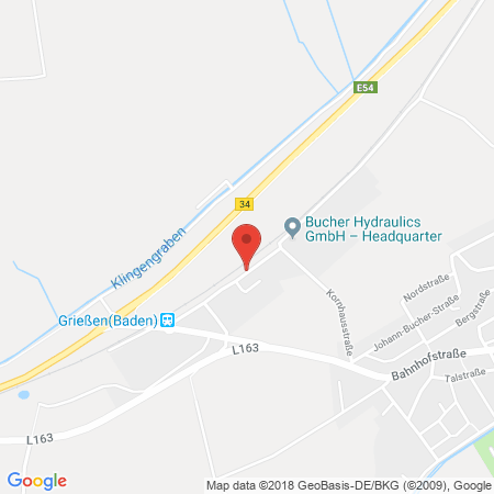 Position der Autogas-Tankstelle: Autohaus Strittmatter in 79801, Hohentengen