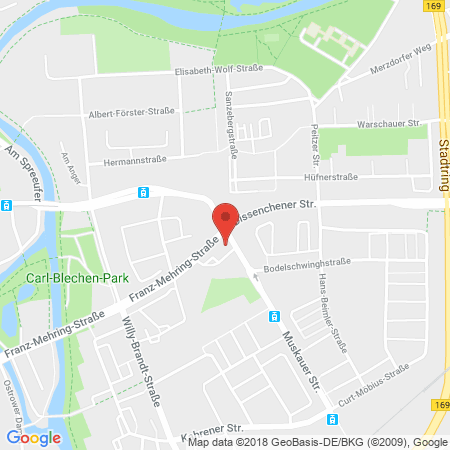 Standort der Autogas Tankstelle: Shell Station in 03042, Cottbus