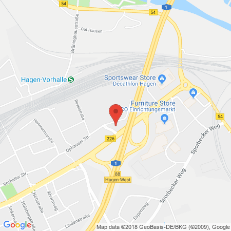 Position der Autogas-Tankstelle: Total Station Eichholz in 58089, Hagen