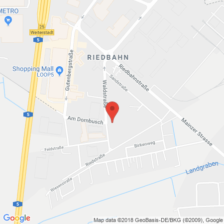 Standort der Autogas Tankstelle: Roth Tankstelle (Tankautomat) in 64331, Weiterstadt