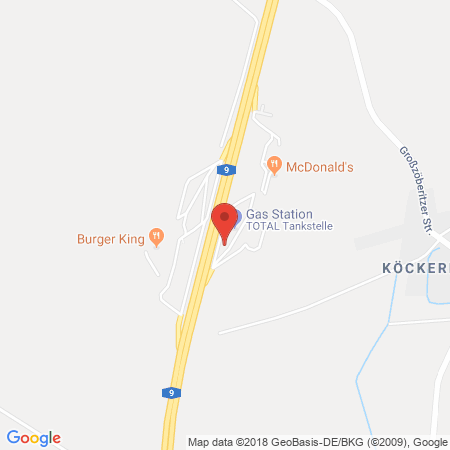 Standort der Autogas Tankstelle: Tank & Rast: Köckern Ost (Total) in 06796, Brehna