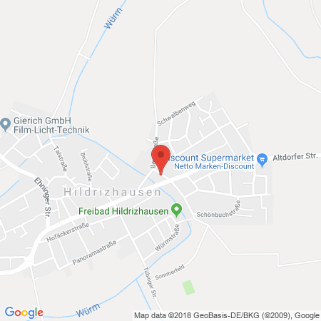 Standort der Autogas Tankstelle: Esso Station Balle in 71157, Hildrizhausen