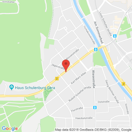Position der Autogas-Tankstelle: Gebrüder Richter Bosch Dienst GmbH in 07548, Gera