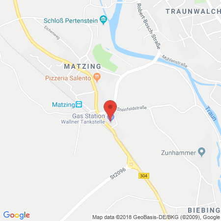 Standort der Autogas Tankstelle: Tankstelle Wallner in 83301, Traunreut-Matzing