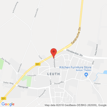 Position der Autogas-Tankstelle: PM Tankstelle Fred Pfennings GmbH in 41334, Nettetal-Leuth
