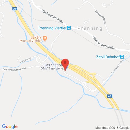 Position der Autogas-Tankstelle: OMV Autobahn-Tankstelle in 8121, Deutschfeistritz