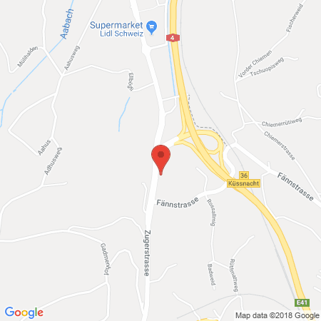Position der Autogas-Tankstelle: ABC - Garage Rigiland in 6403, Küssnacht a. R.