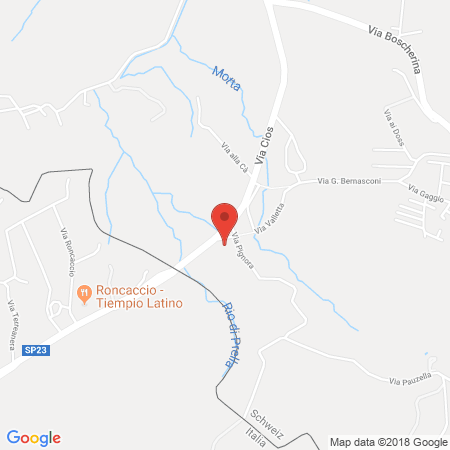 Position der Autogas-Tankstelle: Agip Tankstelle in 6883, Novazzano
